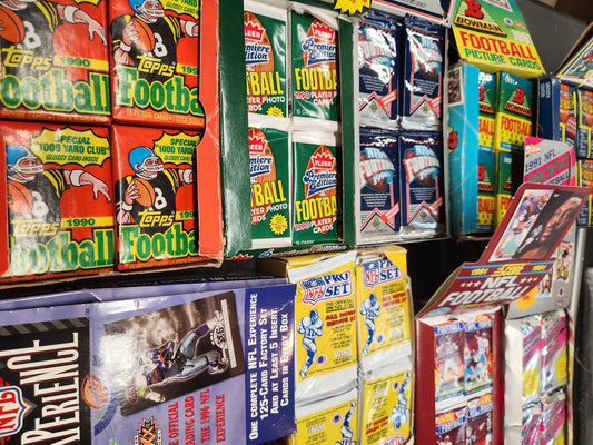 Lot of 55-60 NFL Football Cards in Unopened Packs