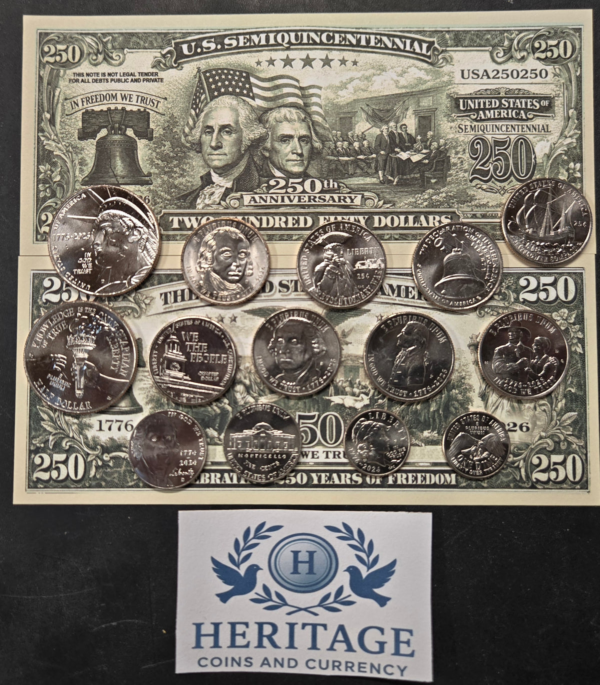 2026 America 250th Anniversary Semi-quincentennial Brilliant Uncirculated Coin set